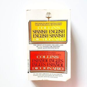 Vintage Collins Spanish English Dictionary Pocket Book